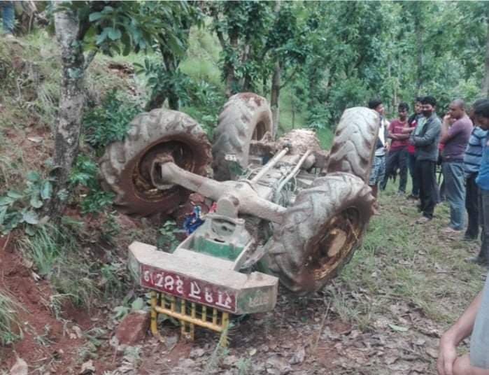 कर्णालीमा ट्याक्टर दुर्घटना हुँदा एक जनाको मृत्यु