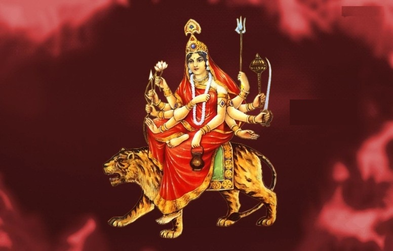 नवरात्रको तेस्रो दिन चन्द्रघण्टा देवीको पूजा आराधना गरिँदै
